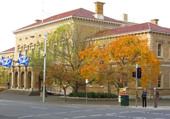 Hobart's beautiful heritage Town Hall