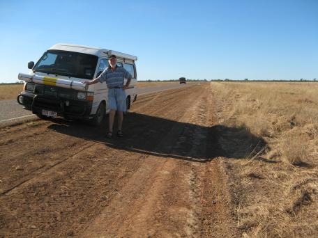 Long dusty outback roads