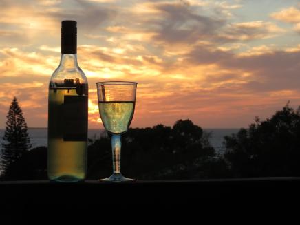 Have a glass of wine and watch the sun set