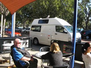 Our transport waiting for us as we had lunch and explored Mandurah